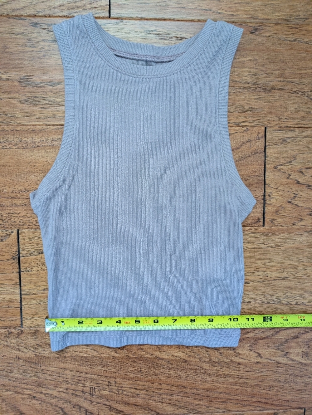Hollister Women's Mauve Ribbed Tank Top XS - Picture 7 of 8